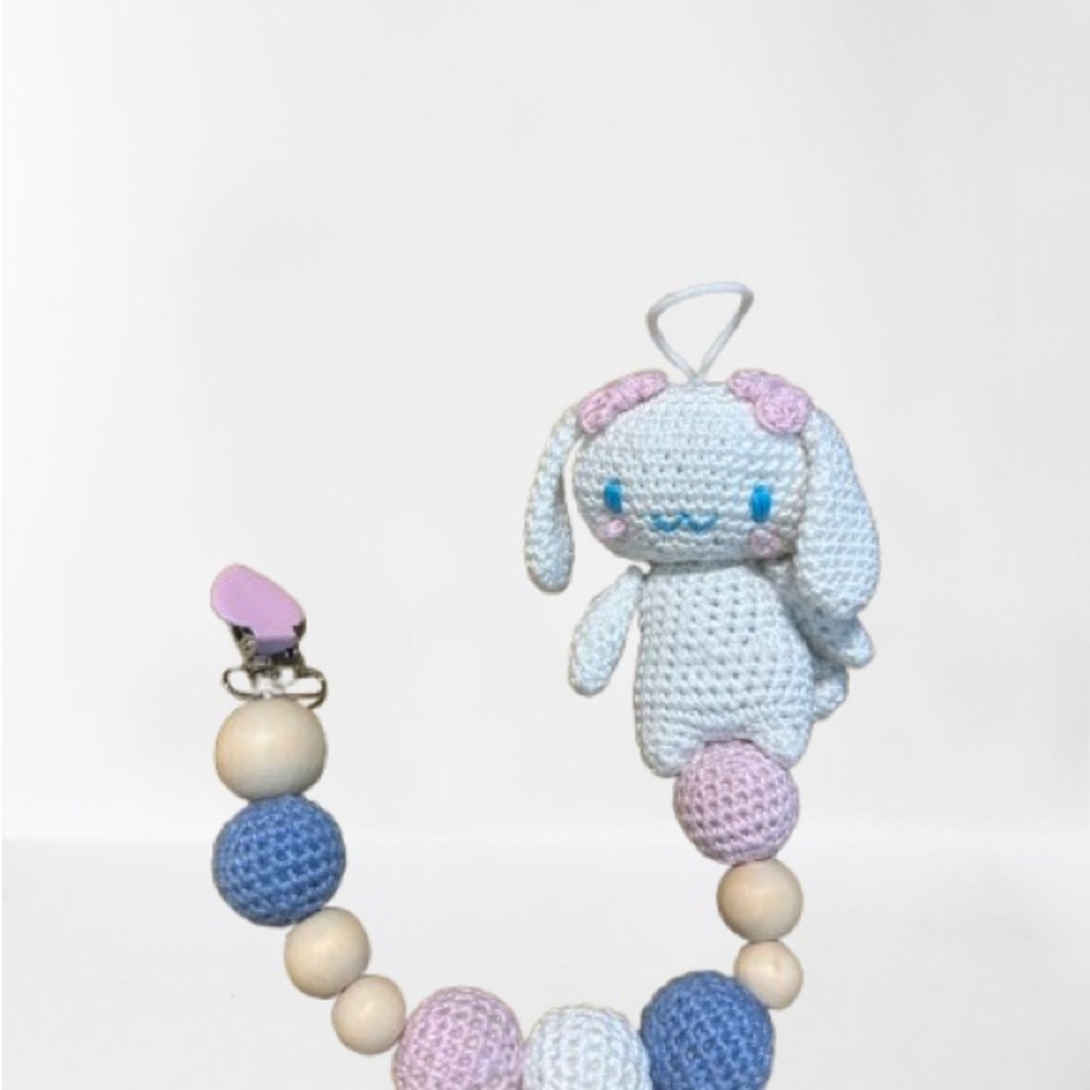 Cinnamon Roll Baby Pacifier Holder